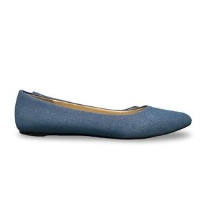Coach and Four Melita Chambray Glitter Denim Ballet Flats Women’s 6